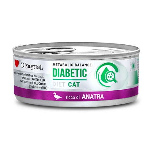 foto del prodotto disugual gatto diet diabetic anatra 85 gr