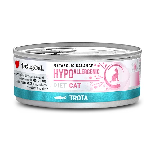 foto del prodotto disugual gatto diet hypoallergenic trota 85 gr
