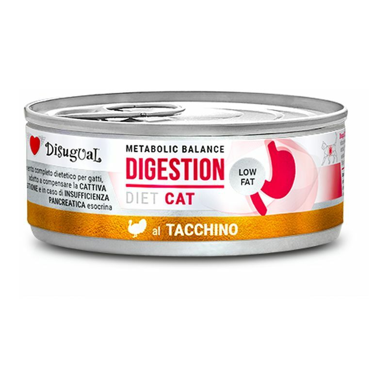 foto del prodotto disugual gatto dieta digestion low fat 85gr tacchino