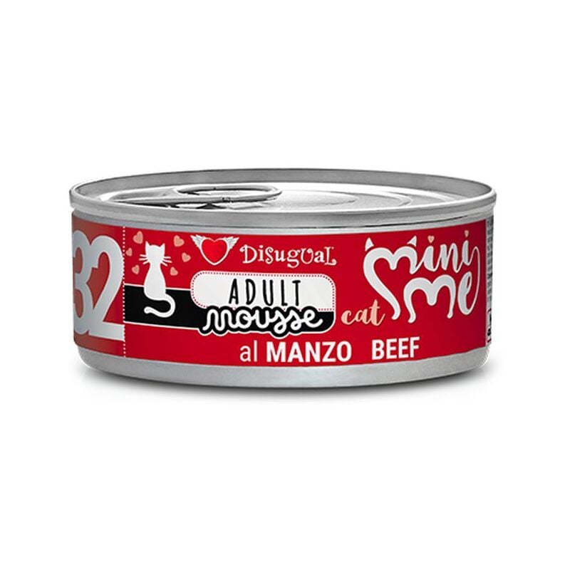 foto del prodotto disugual gatto mini me mousse 85gr 32 manzo