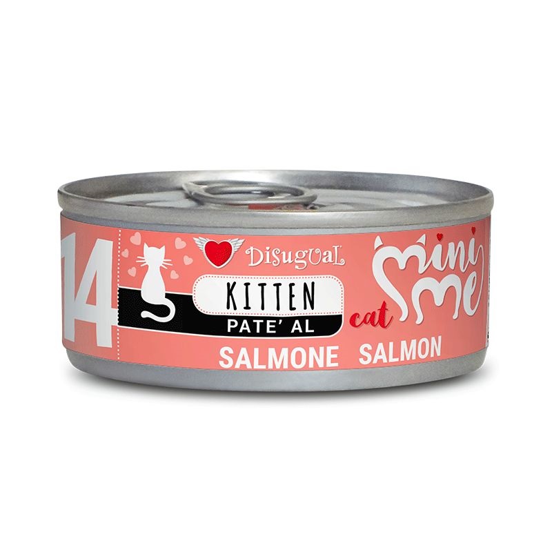 foto del prodotto disugual gatto minime 14 kitten salmone lattina 85 gr