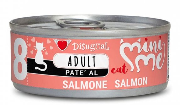 foto del prodotto disugual gatto minime 8 adulto salmone lattina 85 gr