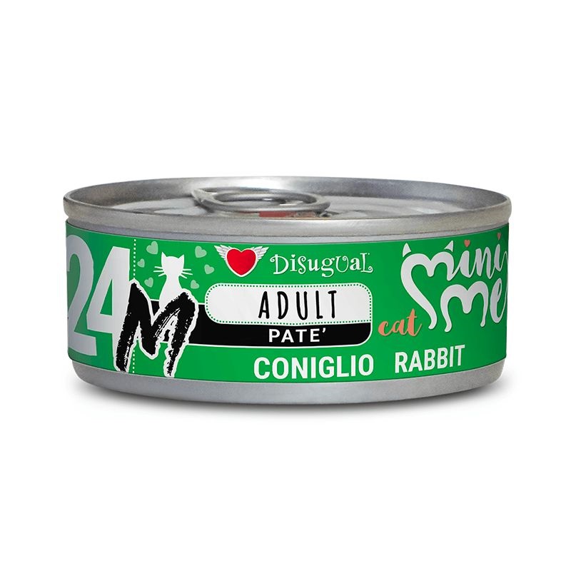 foto del prodotto disugual gatto minime quot m quot 24 adulto monoproteico coniglio lattina 85 gr