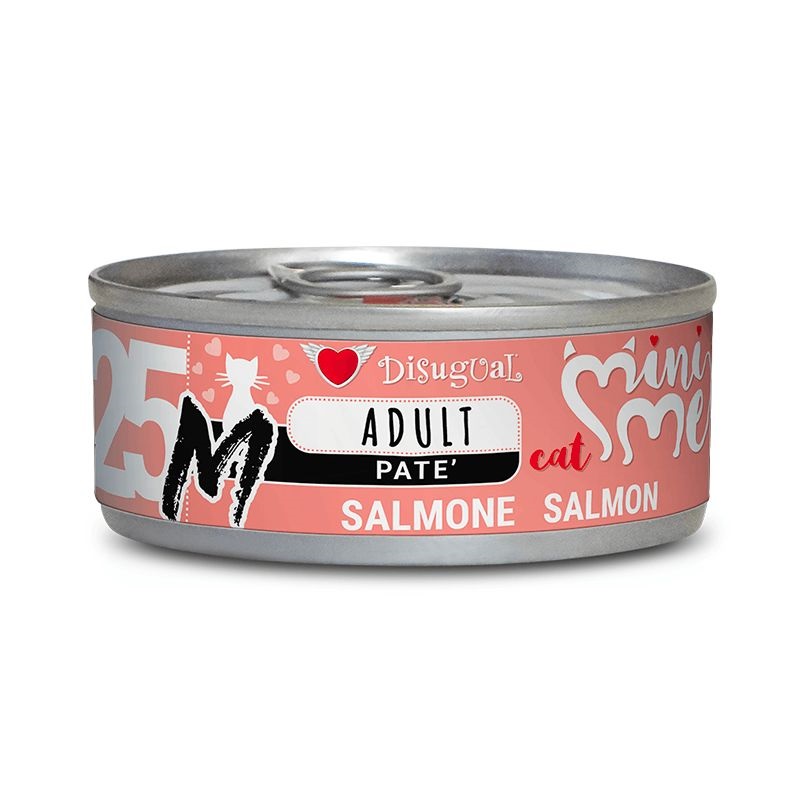 foto del prodotto disugual gatto minime quot m quot 25 adulto monoproteico salmone lattina 85 gr