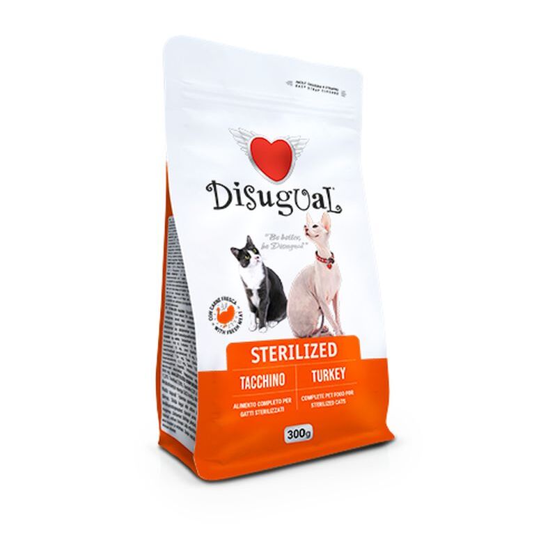 foto del prodotto disugual gatto sterilized 300gr tacchino