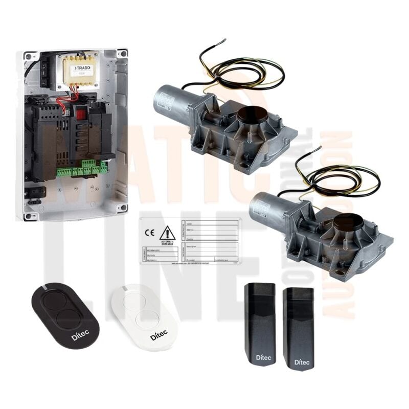foto del prodotto ditec kit ditcb24ls 24v cubic6h cancello ante battenti interrato ml32924v cubic cancello ante battenti interrato ml329