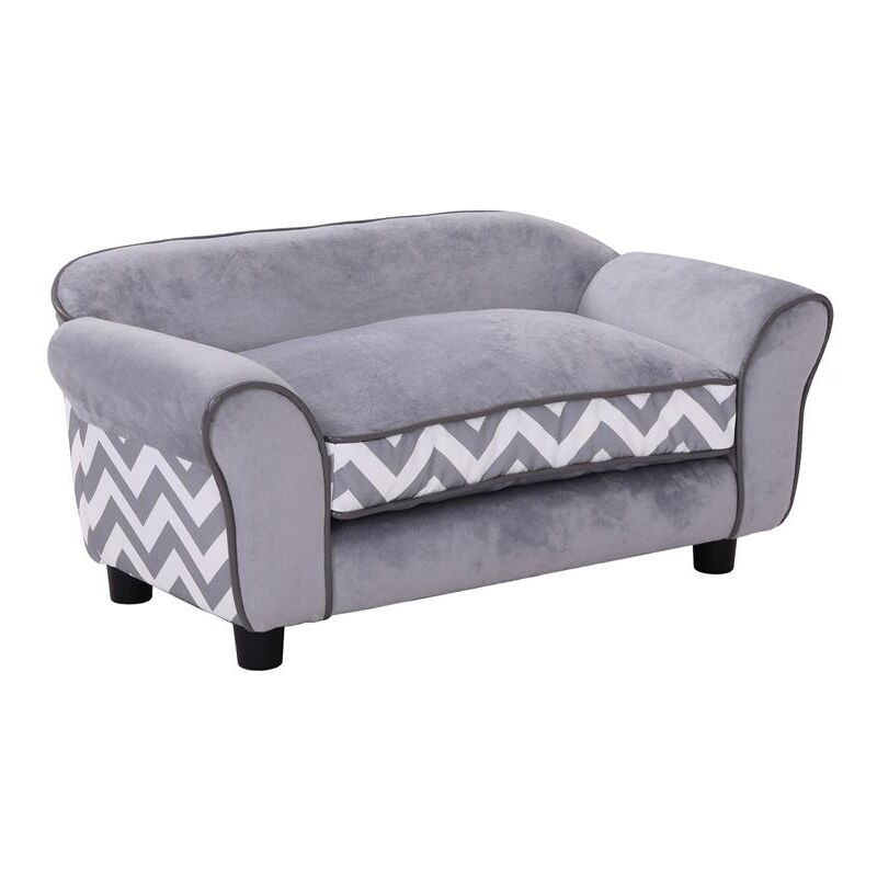 foto del prodotto divanetto cuccia per cani in colore grigio 73.5x41x33 cm