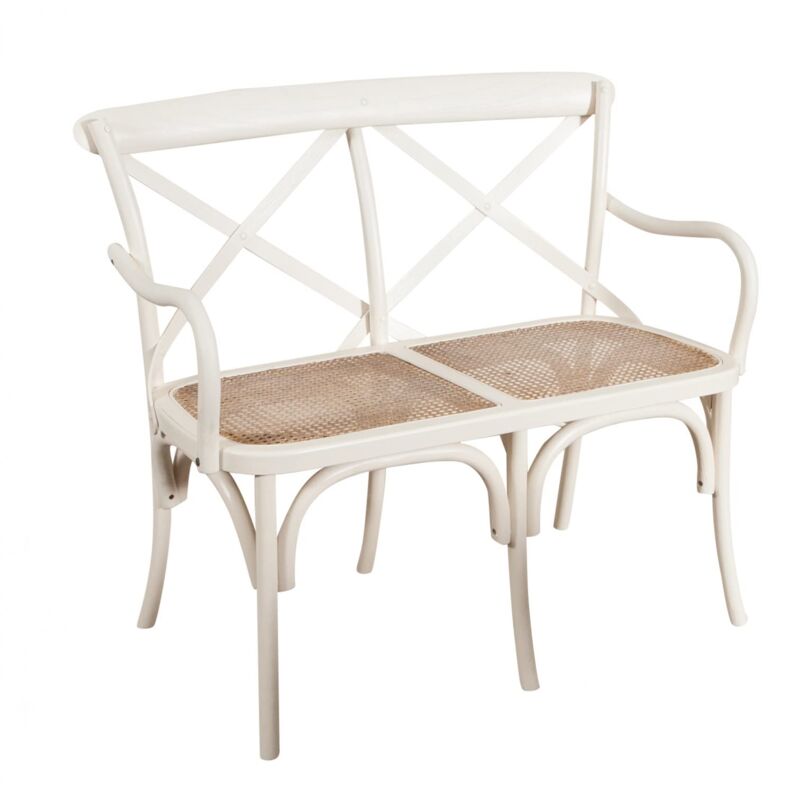 foto del prodotto divanetto thonet 106x50x92 cm divanetto da esterno e interno divano in legno con seduta rattan divanetti per esterno e interno biscottini
