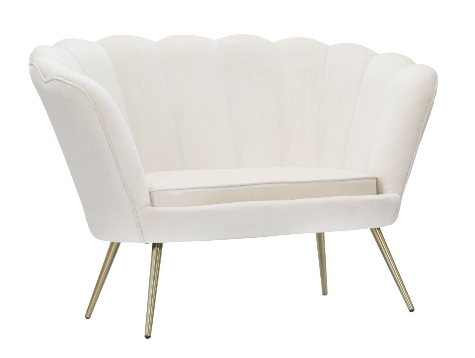 foto del prodotto divanetto vienna crema cm 130x74x84