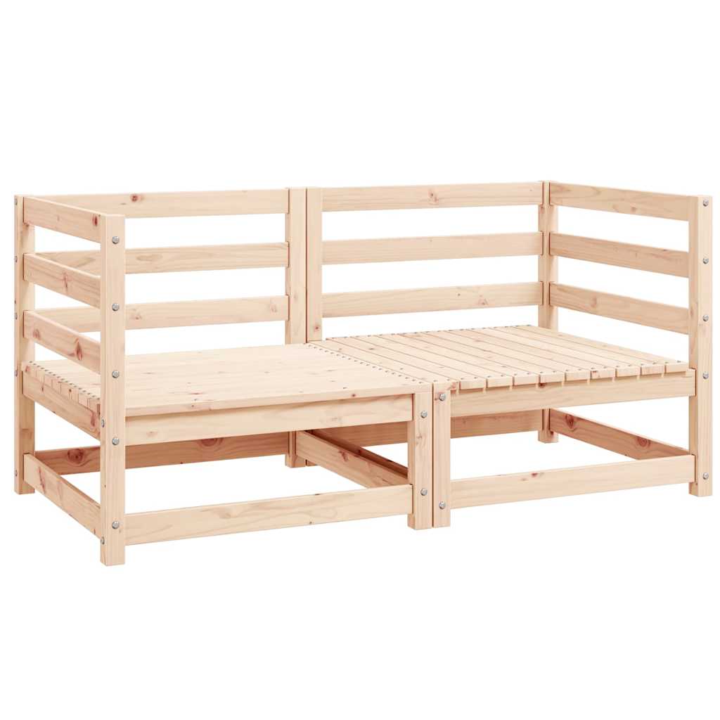 foto del prodotto divani angolari da giardino 2 pz in massello di pino cod mxl 42274