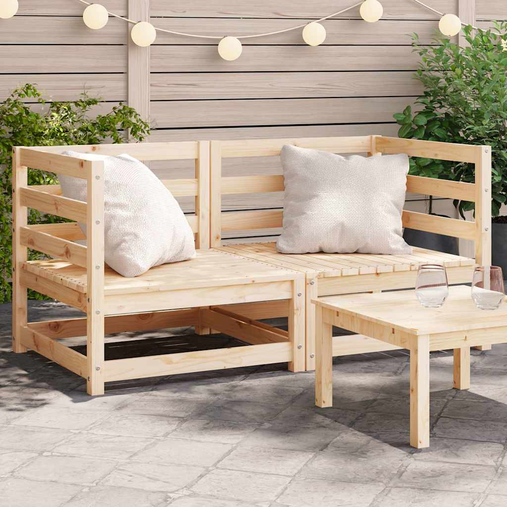 foto del prodotto divani angolari da giardino 2pz 70x70x67cm legno massello pinocod mxl 110284