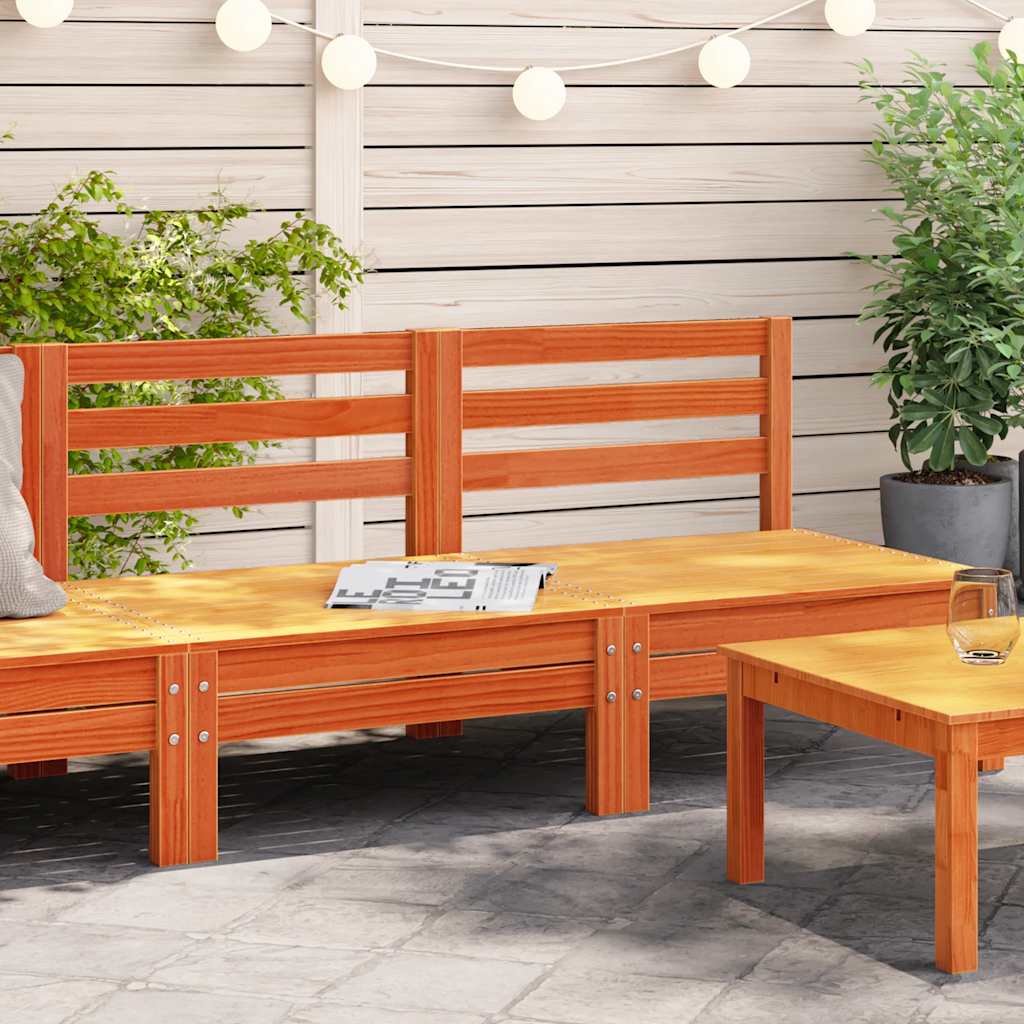 foto del prodotto divani senza braccioli giardino 2pz marrone cera massello pinocod mxl 92125