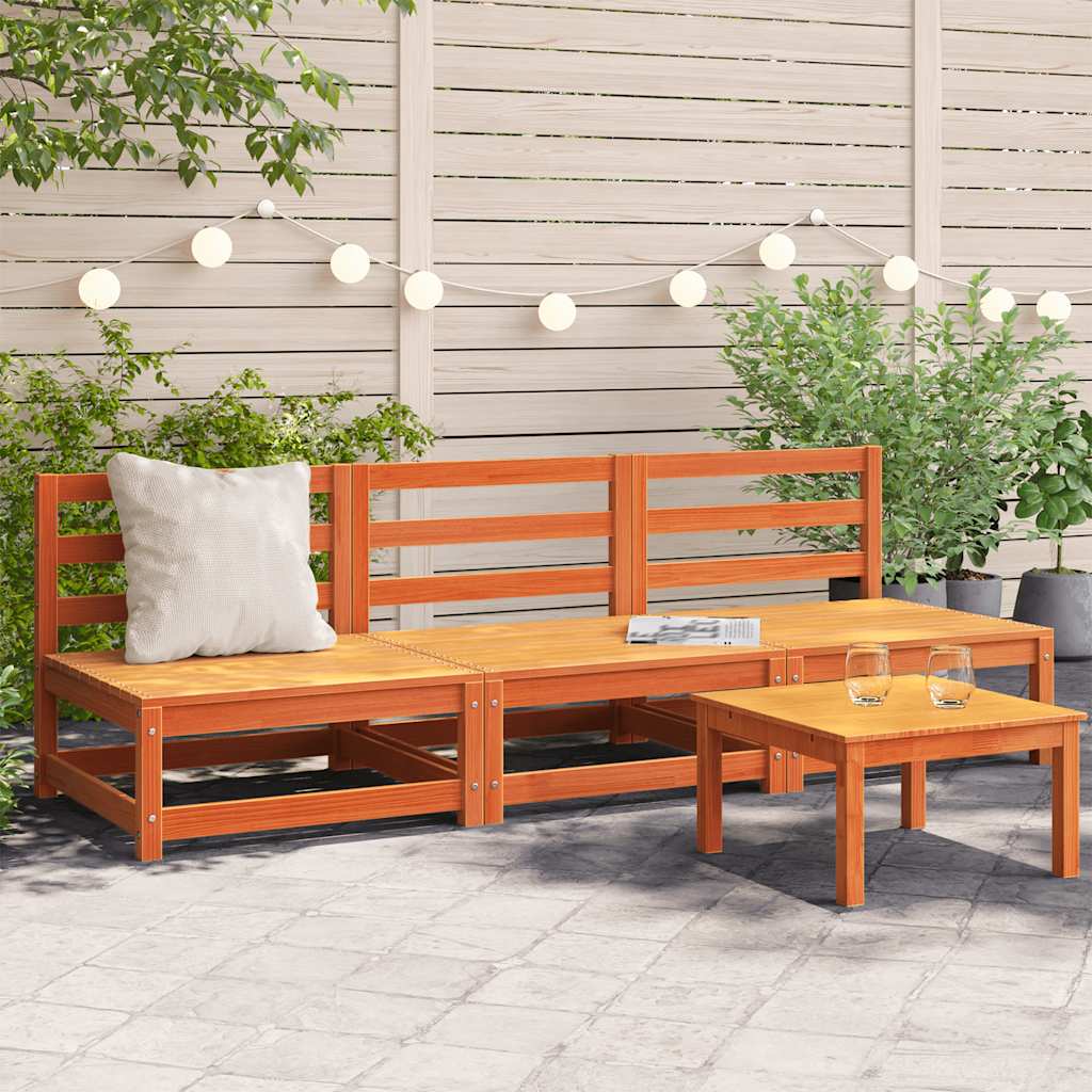 foto del prodotto divani senza braccioli giardino 3pz marrone cera 70x70x67 pinocod mxl 110782