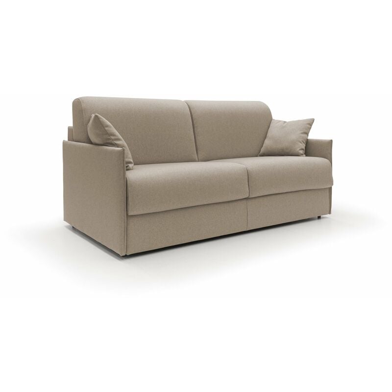 foto del prodotto divani.store evans divano letto matrimoniale in tessuto impermeabile t13 189 cm mat. 160x197 beige