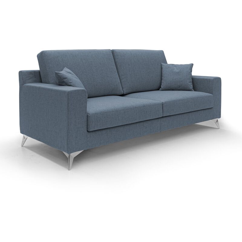 foto del prodotto divani.store michael divano in tessuto impermeabile antimacchia t03 146 cm blu