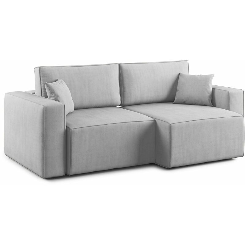 foto del prodotto divani.store morfeo divano in tessuto impermeabile 180 cm grigio chiaro