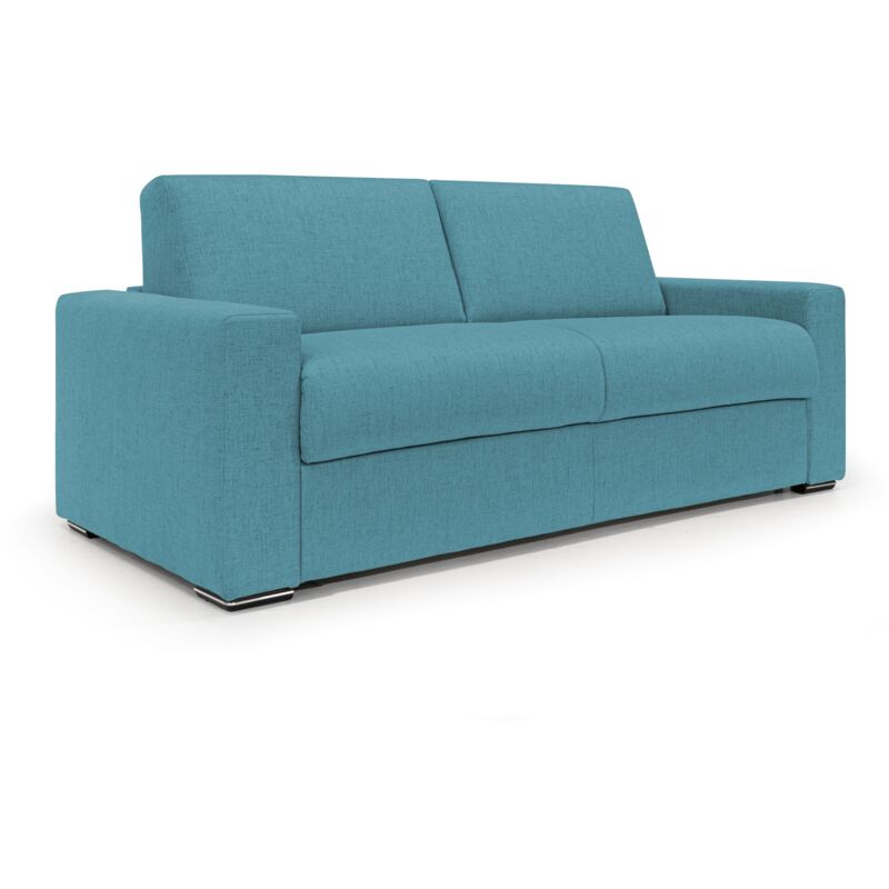 foto del prodotto divani.store nixon divano letto c mat. h 20 cm 200 cm mat. 140x197 azzurro