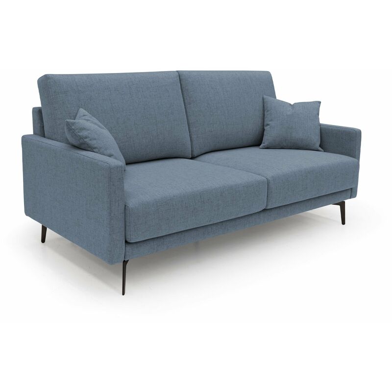 foto del prodotto divani.store saturno divano moderno in tessuto morbido impermeabile t03 160 cm blu