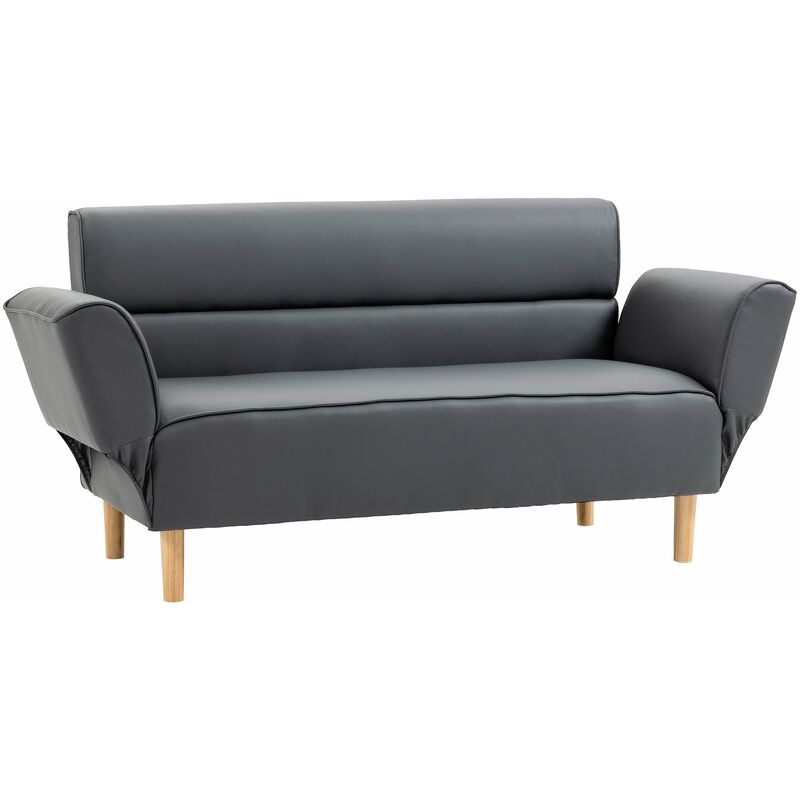foto del prodotto divano 2 posti 164x71x75 cm in pvc grigio