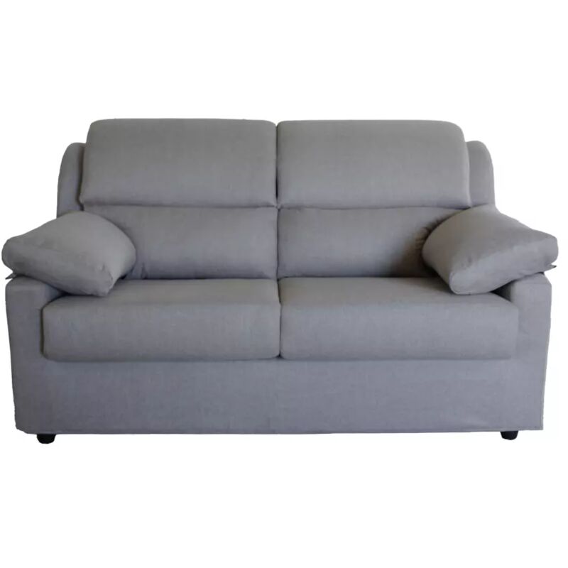 foto del prodotto divano 2 posti maxi bellahome firenze grigio tessuto sfoderabile e antimacchia, 170x95x93 cm