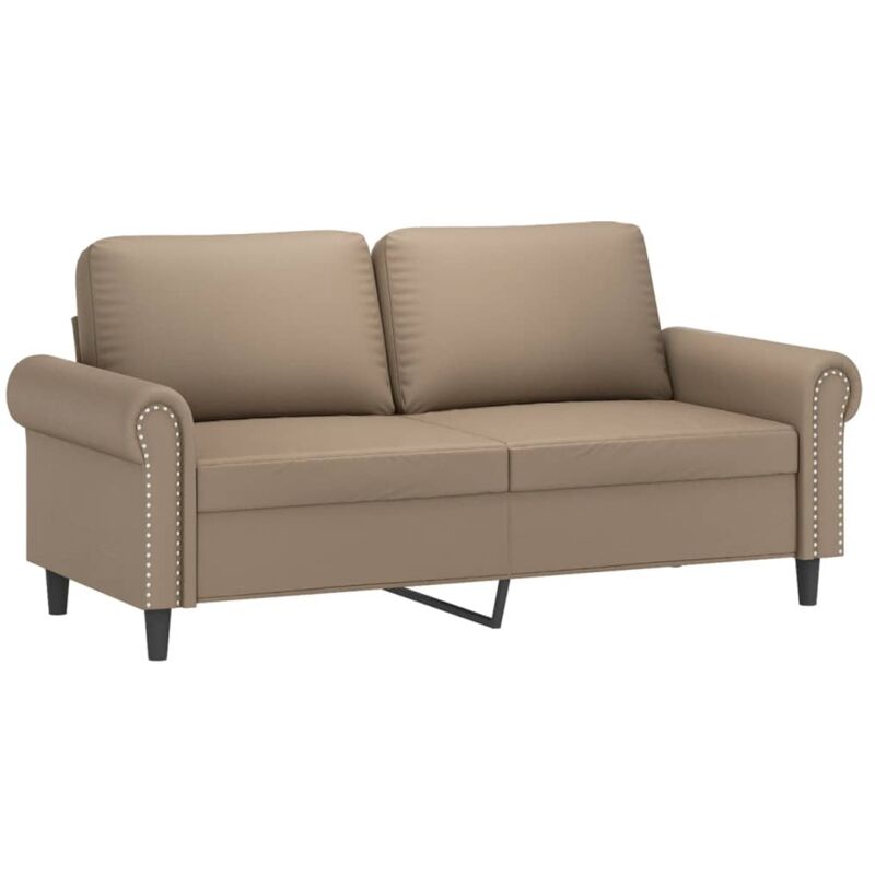 foto del prodotto divano a 2 posti cappuccino 140 cm in similpelle vidaxl