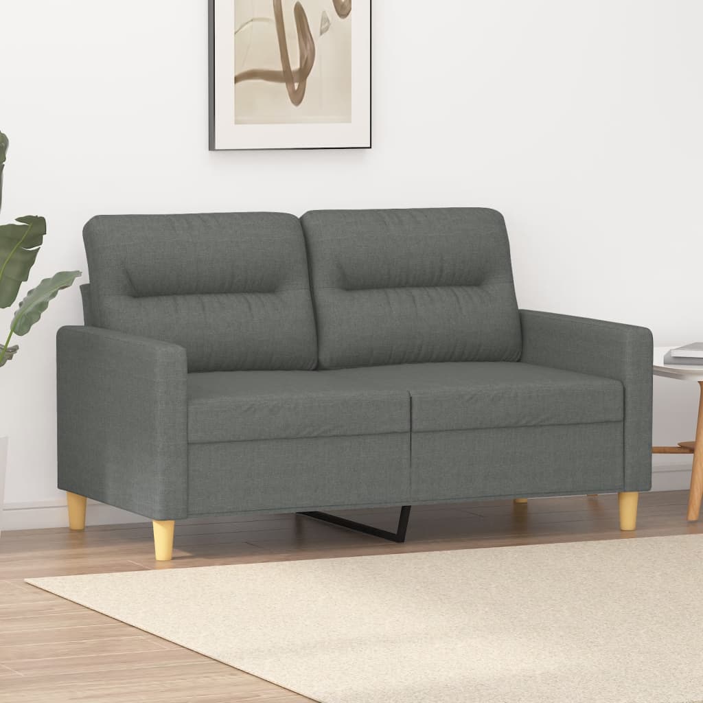 foto del prodotto divano a 2 posti grigio scuro 120 cm in tessutocod mxl 80732