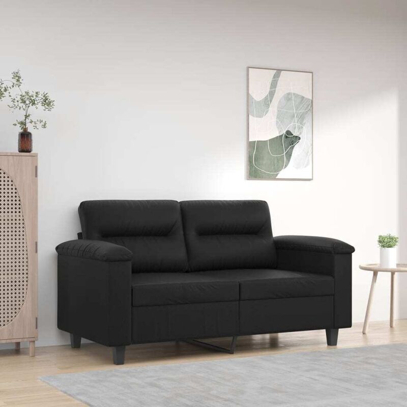 foto del prodotto divano a 2 posti nero 120 cm in similpelle vidaxl