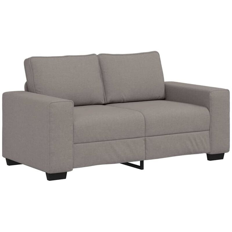 foto del prodotto divano a 2 posti tortora 120 cm in tessuto - vidaxl