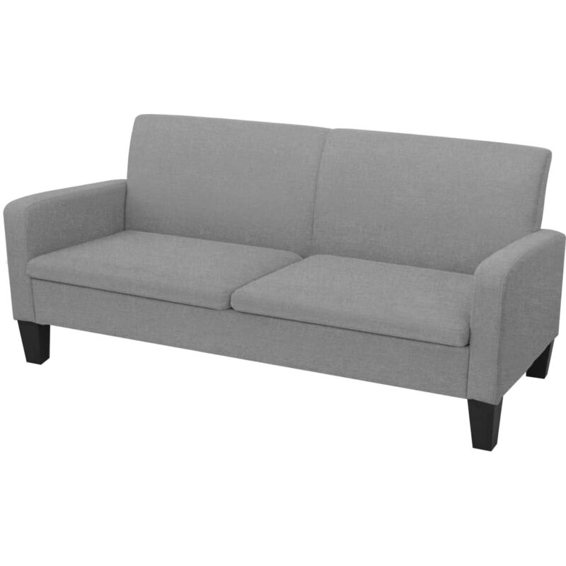 foto del prodotto divano a 3 posti 180x65x76 cm grigio chiaro vidaxl