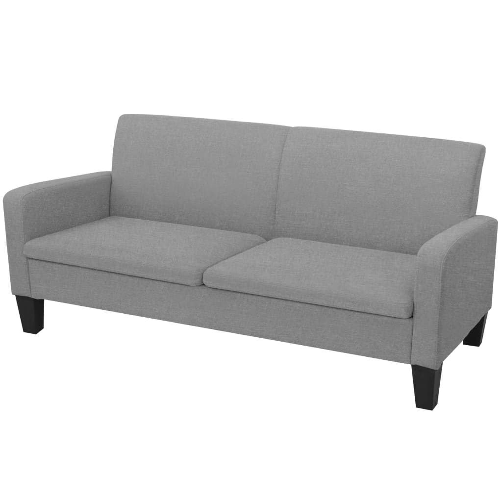 foto del prodotto divano a 3 posti 180x65x76 cm grigio chiarocod mxl 72805
