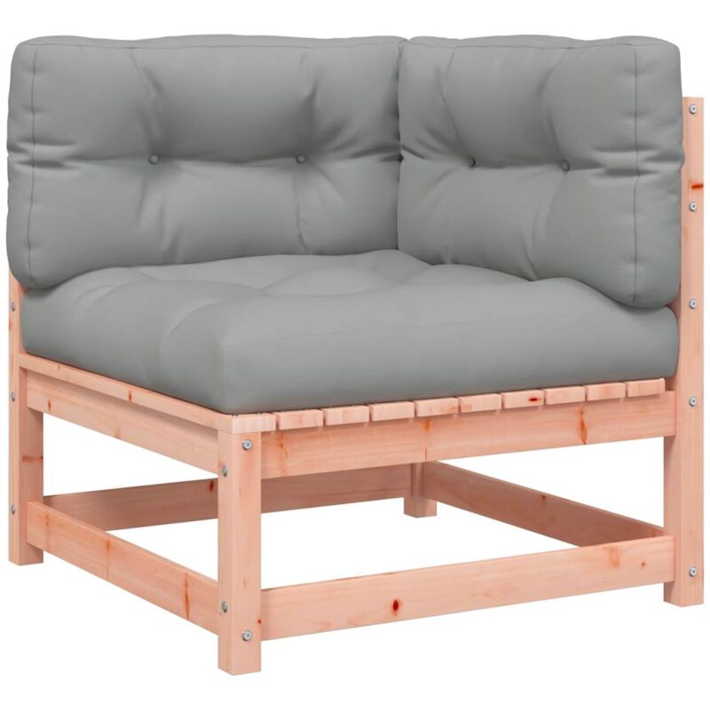 foto del prodotto divano angolare da giardino con cuscini legno massello douglas vidaxl