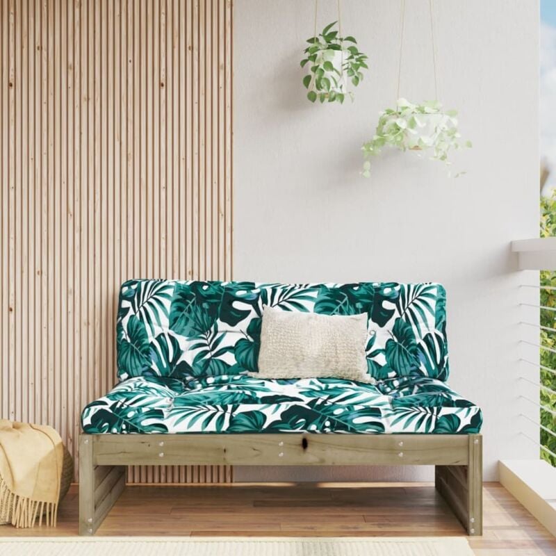 foto del prodotto divano centrale da giardino 120x80 cm legno impregnato di pino vidaxl