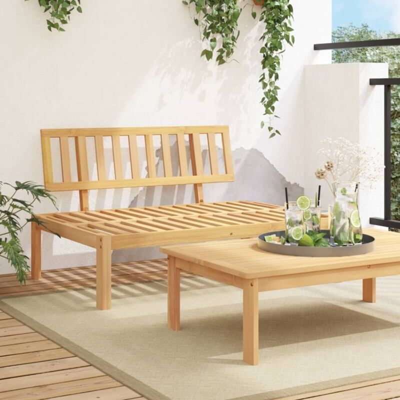 foto del prodotto divano centrale da giardino pallet in legno massello di acacia vidaxl