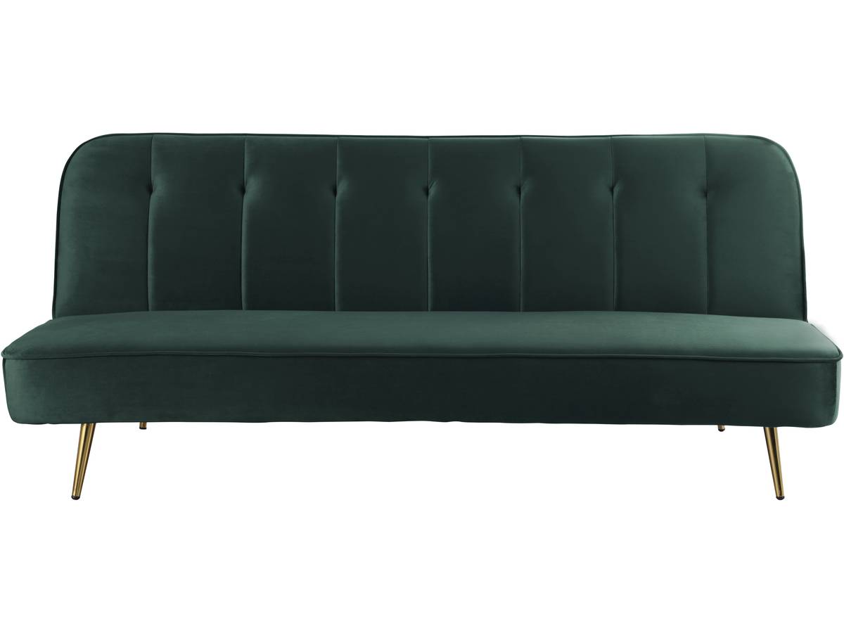 foto del prodotto divano clic clac in velluto quot james quot 180 x 83 x 75 cm 3 posti a sedere verde scuro