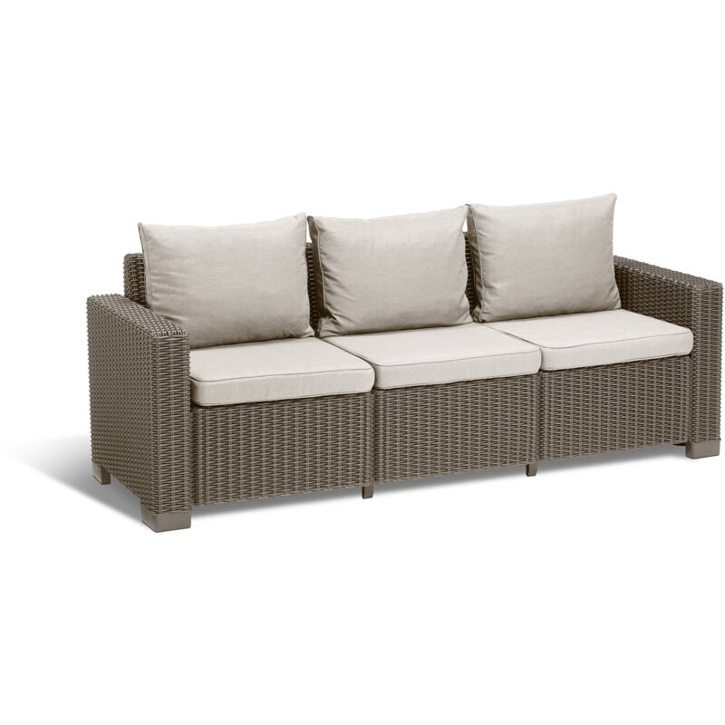 foto del prodotto divano da esterno melfort, sof da giardino, divanetto outdoor, divano per terrazzo, 198x68 h72 cm, tortora dmora