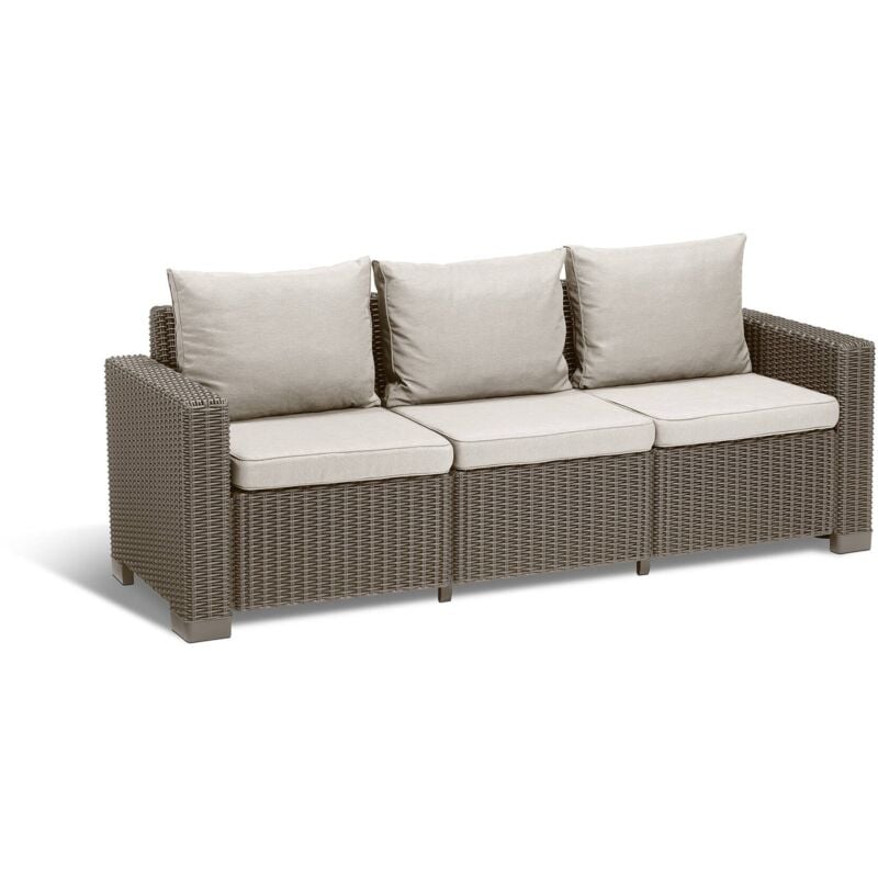 foto del prodotto divano da esterno melfort, sof da giardino, divanetto outdoor, divano per terrazzo, 198x68 h72 cm, tortora dmora