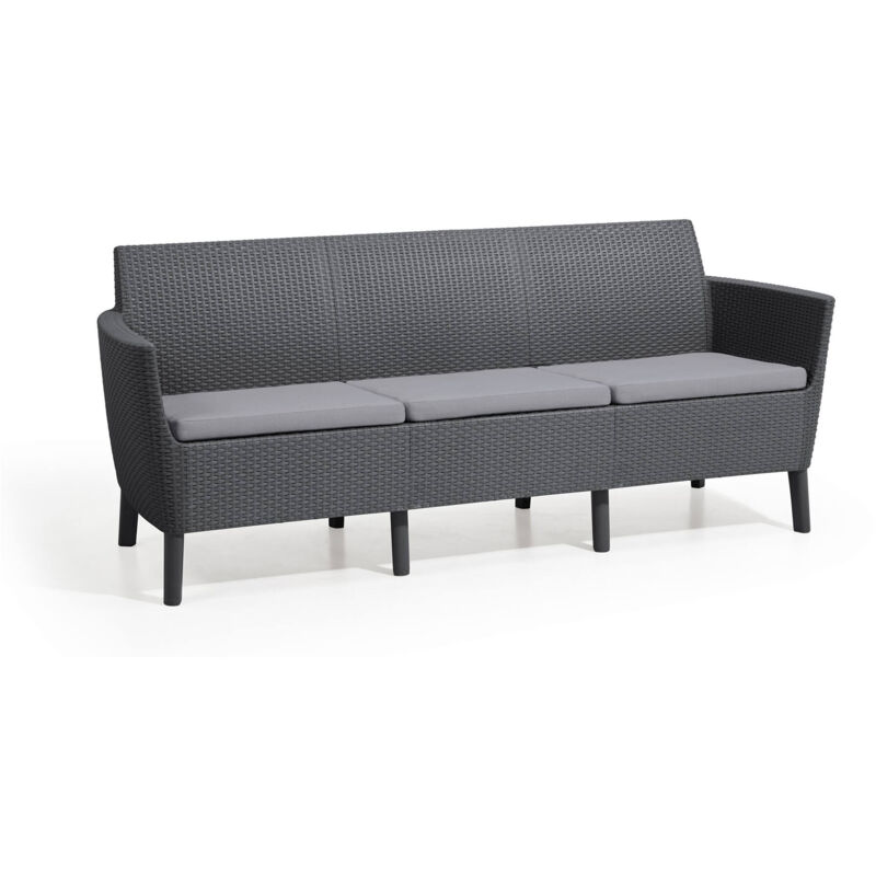 foto del prodotto divano da esterno winnipeg, sof da giardino, divanetto outdoor, divano per terrazzo, 187x67 h76 cm, antracite dmora