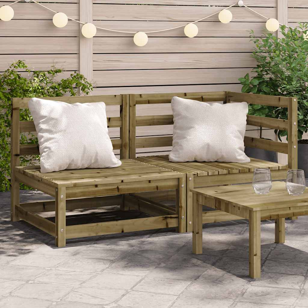 foto del prodotto divano da giardino a 2 sedute in legno impregnato di pino