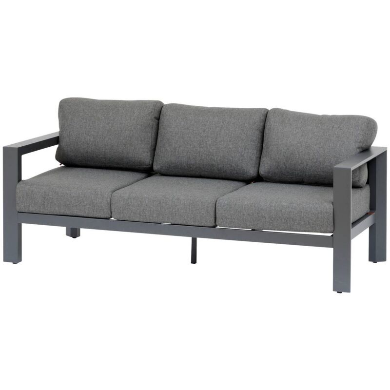 foto del prodotto divano da giardino a 3 posti in poliestere e alluminio vasion graphite hesp ride