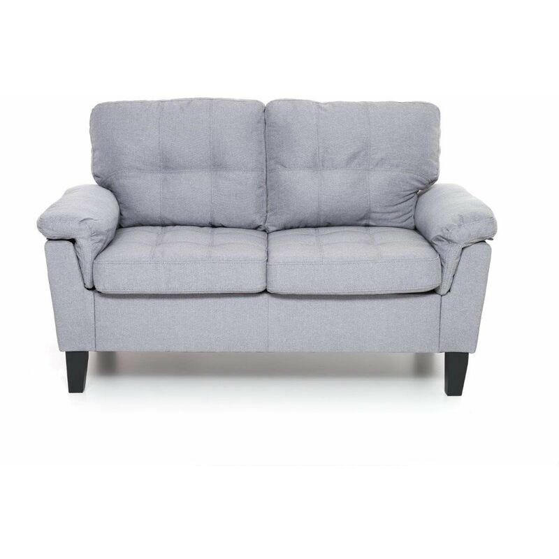 foto del prodotto divano denver in tessuto da 2 posti colore grigio 145x78x95h cm m0694 03