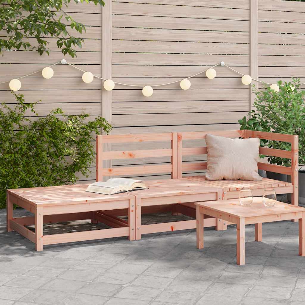 foto del prodotto divano giardino con poggiapiedi 2 posti legno massello douglascod mxl 134307
