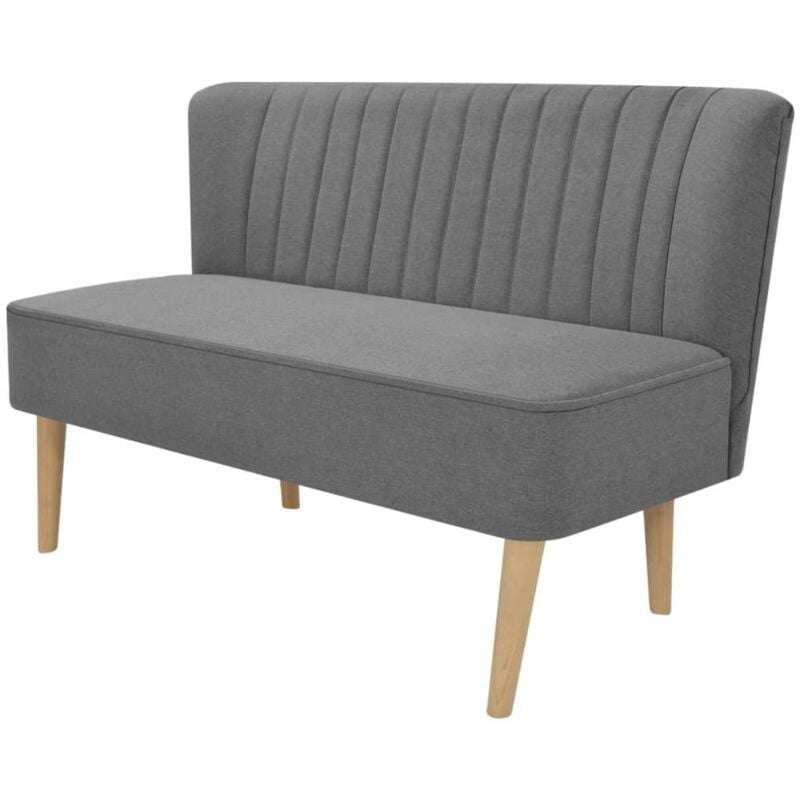 foto del prodotto divano in tessuto 117x55,5x77 cm grigio chiaro vidaxl