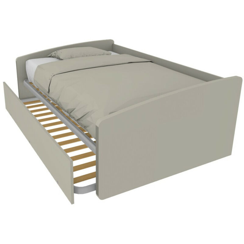 foto del prodotto divano letto 1 piazza e mezza con secondo letto estraibile ideale per camerette ecru cappuccino