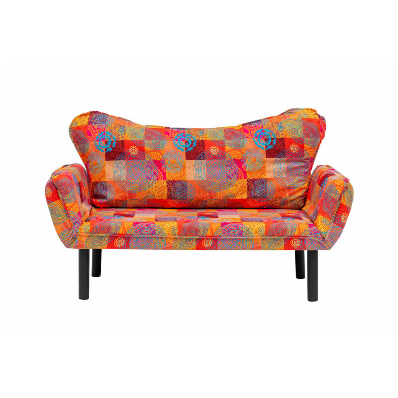 foto del prodotto divano letto 2 posti aquilonis, sof trasformabile, divanetto per ospiti, poltrona letto contenitore, 150x65 h40 cm, multicolore dmora