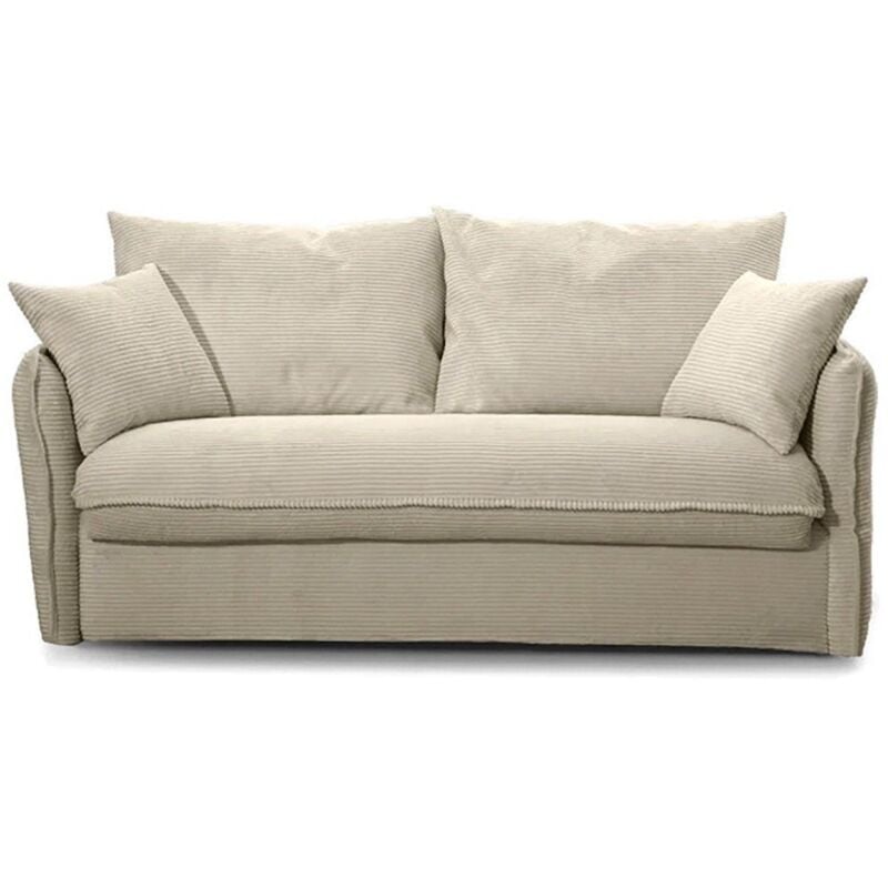 foto del prodotto divano letto 3 posti in velluto a coste l185 cm - mika