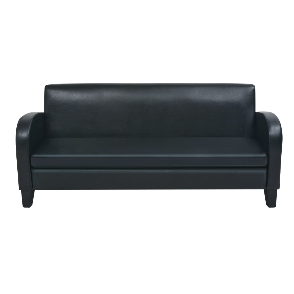 foto del prodotto divano letto 3 posti trasformabile soggiorno letto ospiti divano letto pieghevole per soggiorno interni casa sedili pelle sintetica nera 02 0020154