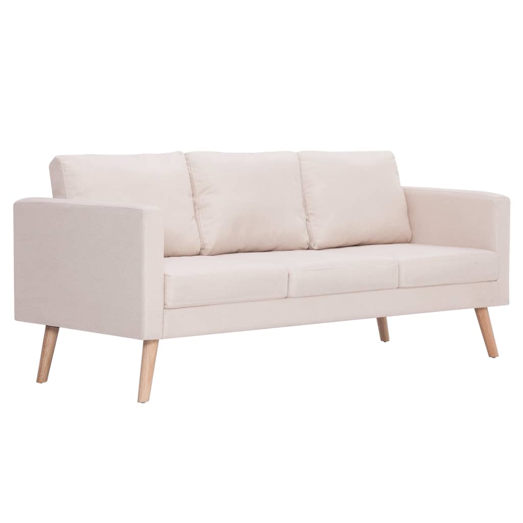 foto del prodotto divano letto 3 posti trasformabile soggiorno letto ospiti divano letto pieghevole per soggiorno interno casa sedili tessuto crema 02 0019461