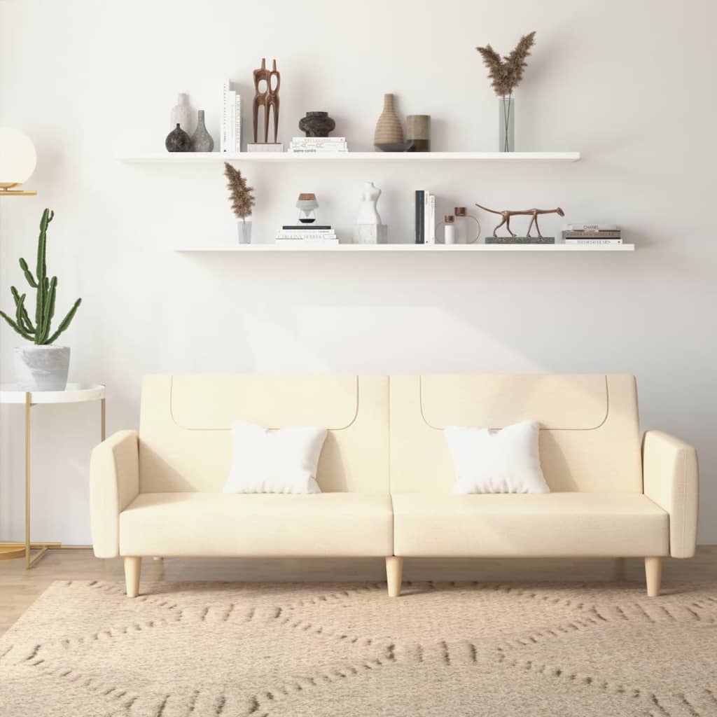 foto del prodotto divano letto a 2 posti crema in tessutocod mxl 87457