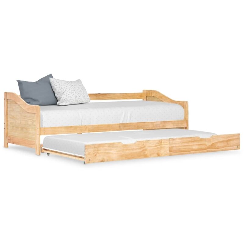 foto del prodotto divano letto a scomparsa in legno di pino 90x200 cm vari colori colore naturale