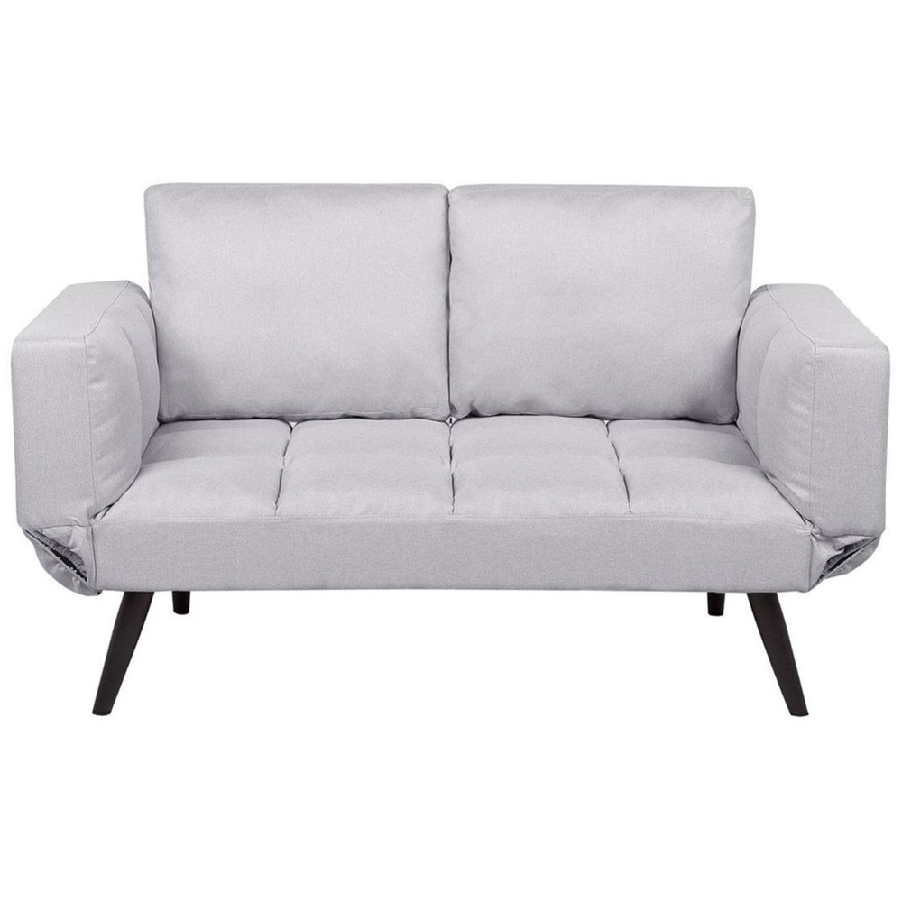 foto del prodotto divano letto bianco divanetto braccioli regolabili minimalista